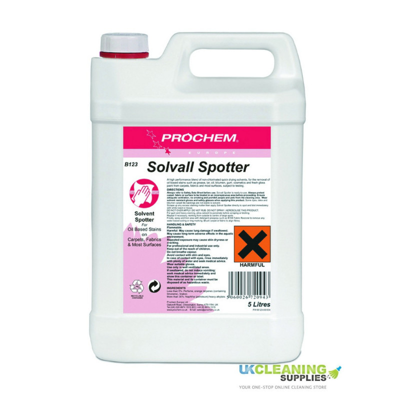Prochem Solvall Spotter 5 litres image 1 Prochem Solvall Spotter 5 litres image 1