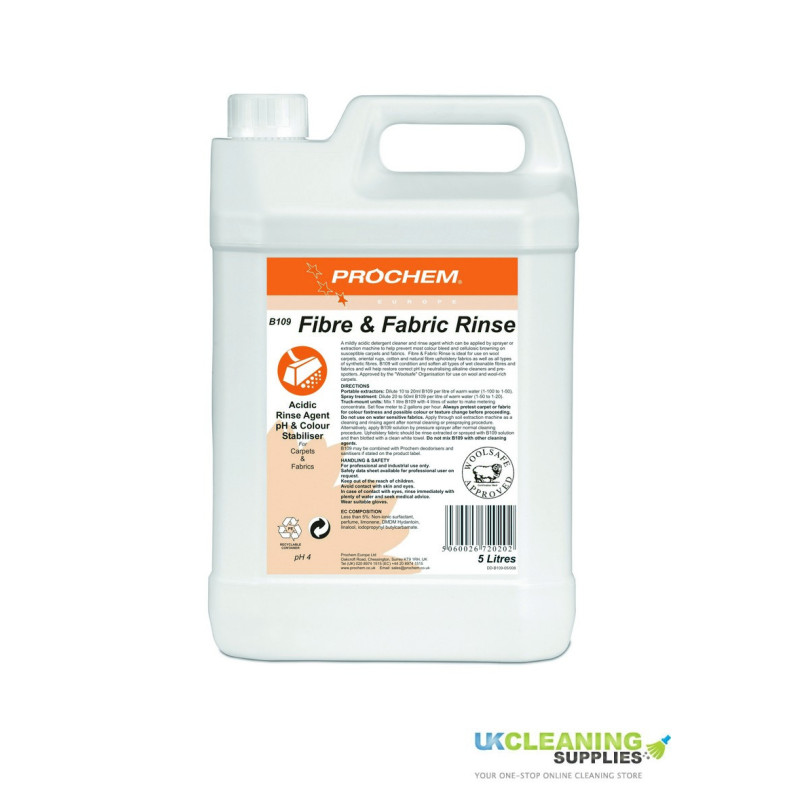 Prochem Fibre & Fabric Rinse 5 litres image 1 Prochem Fibre & Fabric Rinse 5 litres image 1