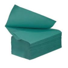 Green Interfold Hand Towels image 1