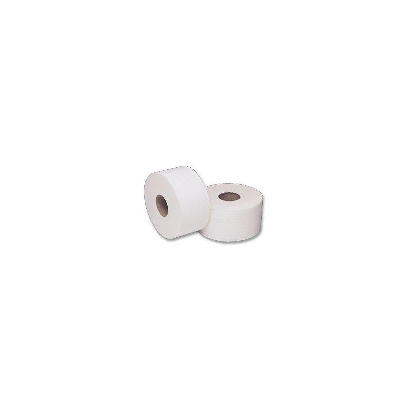Mini Jumbo Toilet Roll 3 inch core (76 mm) (2 Ply) (12 Per Case) image 1 Mini Jumbo Toilet Roll 3 inch core (76 mm) (2 Ply) (12 Per Case) image 1