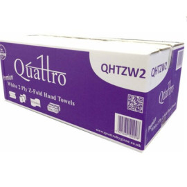 Z Fold White Paper Hand Towels 2 Ply (20×150) image 1