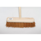 Soft Broom 12 inch complete with wooden broom handle image 1