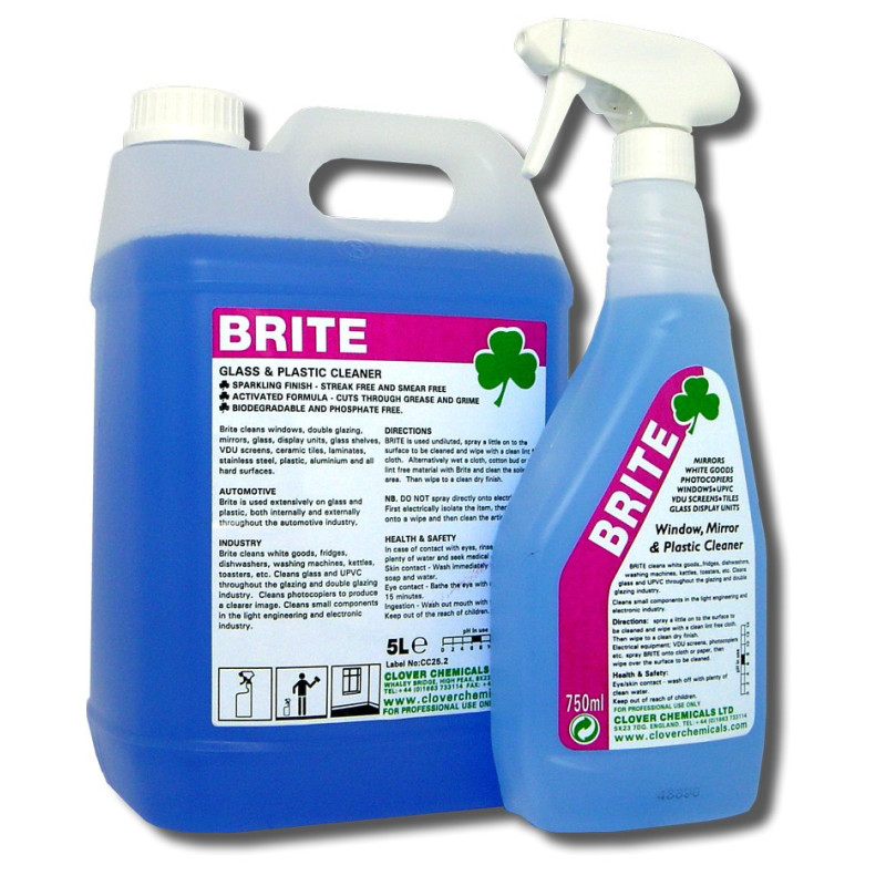 Clover Brite Glass Cleaner 5 Litres image 1
