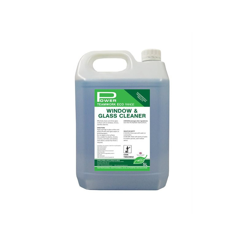 Teamwork Eco Glass Cleaner – 5 Litre image 1 Teamwork Eco Glass Cleaner – 5 Litre image 1