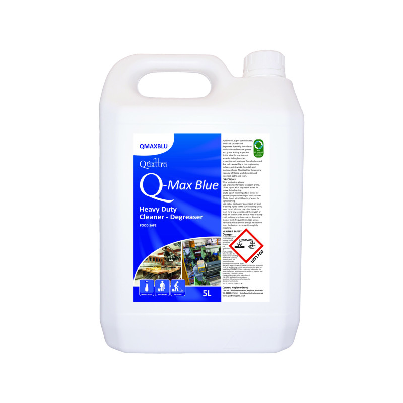 Q-Max Blue Cleaner Degreaser 5L image 1 Q-Max Blue Cleaner Degreaser 5L image 1