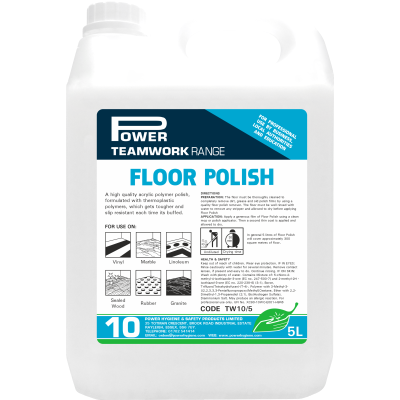 Teamwork 10 Floor Polish – 5 Litre image 1 Teamwork 10 Floor Polish – 5 Litre image 1