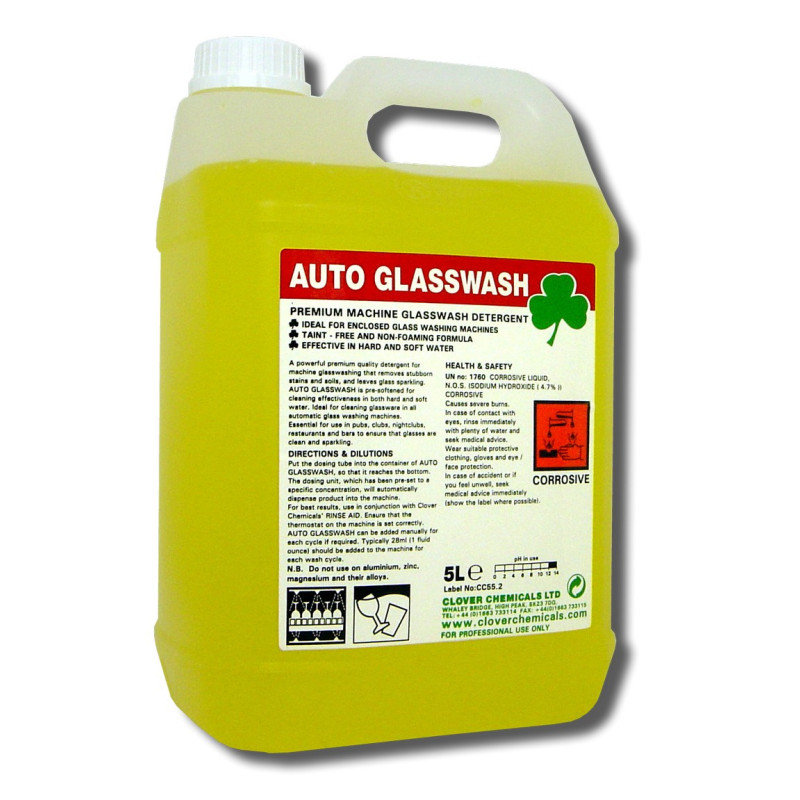 Clover Auto Glasswash 5 Litre image 1 Clover Auto Glasswash 5 Litre image 1