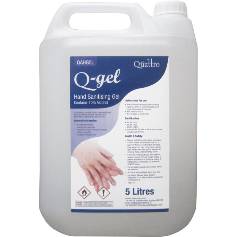 Q-Gel Alcohol Hand Sanitiser (70%) image 1 Q-Gel Alcohol Hand Sanitiser (70%) image 1