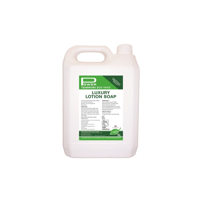 Teamwork Eco Luxury Lotion Soap – 5 Litre image 1 Teamwork Eco Luxury Lotion Soap – 5 Litre image 1