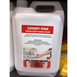 Luxury Pink Pearlised Hand Soap 5 Litres image 1