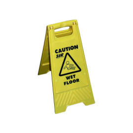 Lightweight A Frame Foldout Safety Caution Cleaning Signs image 1