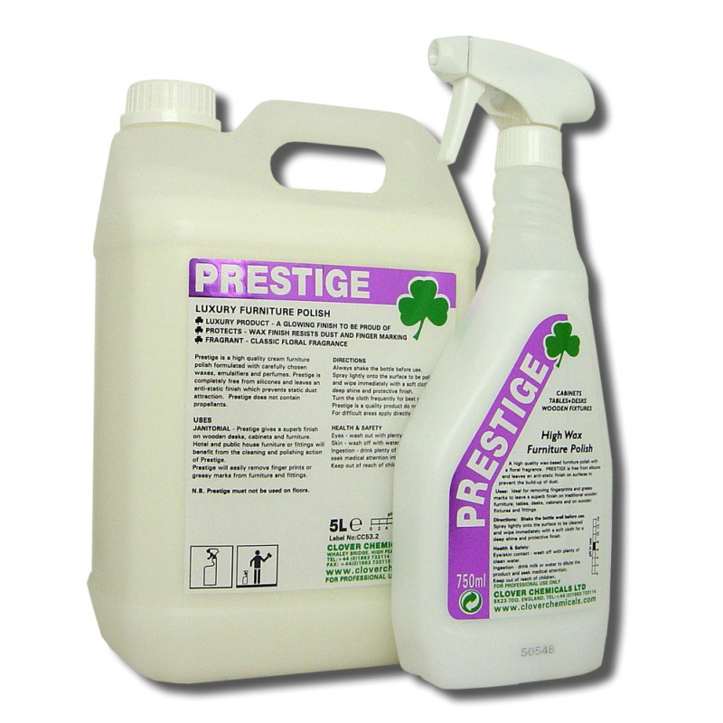 Clover Prestige Wax Polish 5 Litres image 1