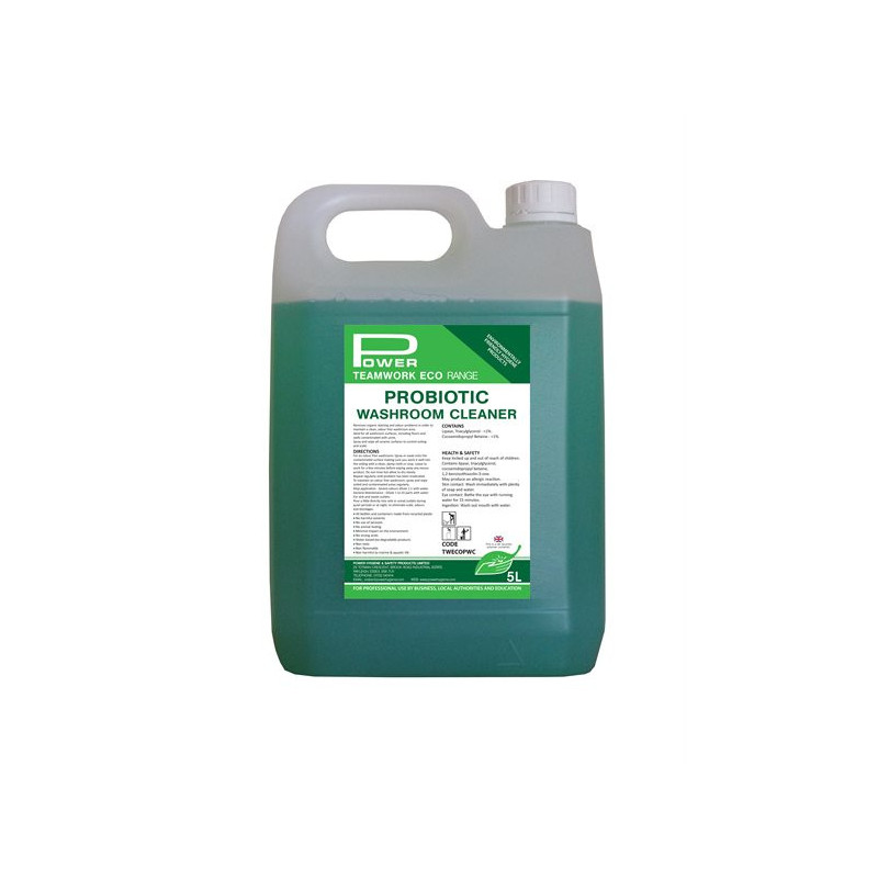 Teamwork Eco Probiotic Washroom Cleaner – 5 Litre image 1 Teamwork Eco Probiotic Washroom Cleaner – 5 Litre image 1